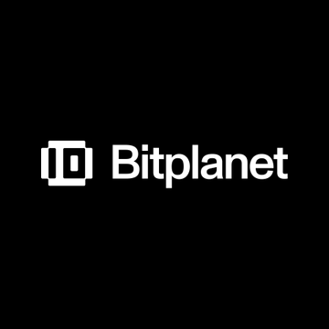 The image displays the Bitplanet logo in white on a black background, featuring a pixelated "10" icon next to the company name. This branding corresponds to the announcement of Bitplanet's MOU with Antalpha to launch Bitcoin mining operations in Oman and Paraguay.