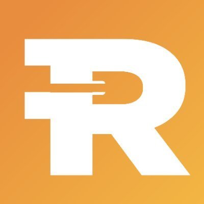 The image shows the Riot Platforms logo (a stylized white "R" on an orange gradient background). It visually anchors the post about Riot Platforms' strategic pivot, as the company sold 4,300 Bitcoin to fund its transition into AI data center hosting.