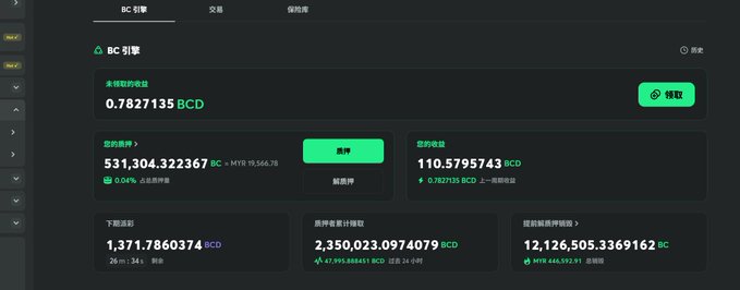 The image displays a list of cryptocurrency trading options, likely from a cryptocurrency exchange platform like Binance Coin. There are multiple Bitcoins (BTC) transactions being displayed as well. A user has already earned nearly 4k in interest from staking Solana:BCNT4t3rv5Hva8RnUtJUJLnxzeFAabcYp8CghC1SmWin tokens on this particular cryptocurrency exchange, with the account showing a balance of 1.38E6 or 13.38 Bitcoins at that moment. The website has a green-colored interface that indicates it's open and active for viewing trading options.