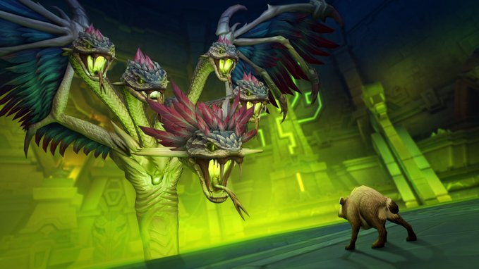 A multi-headed hydra-like monster with menacing jaws faces off against a small capybara in a foggy temple setting. The image humorously illustrates the post's message, depicting retail investors as the seemingly weak capybara confidently confronting a monstrous "bag" of memecoins like $Ansem and $cate, suggesting retail's collective strength will overpower any doubters.

No text, numbers, or tickers are visible in the image itself.