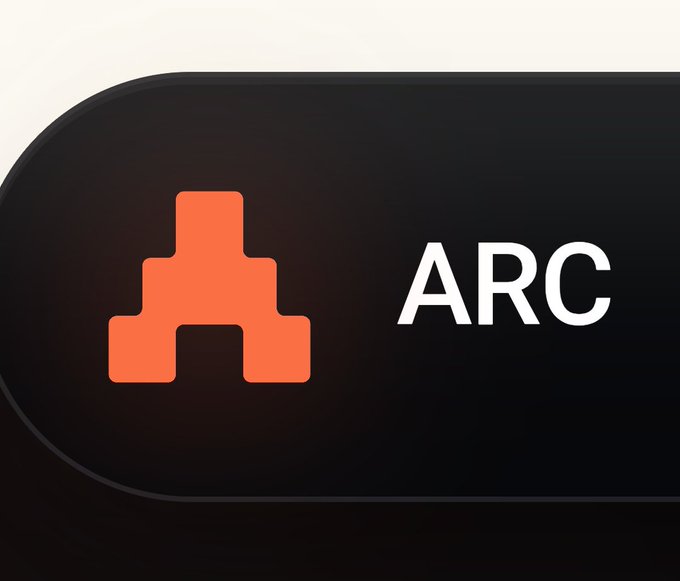 Logo with an orange stylized 'A' icon next to the text 'ARC' on a black rounded background.