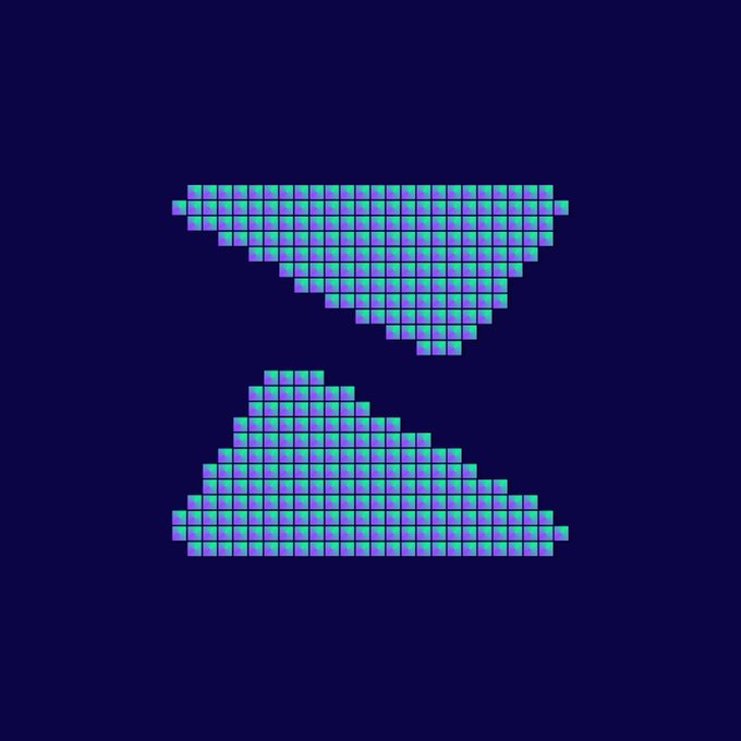 The image features a blue square with a white "Z" inside of it, which appears to be a logo or design element related to the social media platform called Solana. The background color of the image is dark blue, providing a contrast that makes the "Z" stand out prominently. The text "SOLANA" is also present in the image, further reinforcing the connection between the logo and the platform.