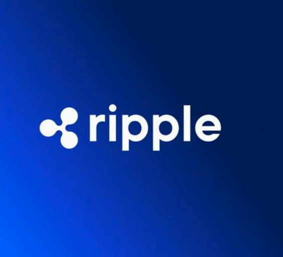The image shows the Ripple logo, consisting of a stylized three-circle emblem next to the lowercase wordmark "ripple" in white, set against a deep blue gradient background—representing the company mentioned in the post about its new cross-border payments collaboration with South Korea's Jeonbuk Bank.