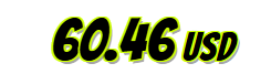 The image displays the price "60.46 USD" in bold neon yellow-green text, likely showing the current value of a cryptocurrency or NFT-related asset. This aligns with the post's bullish sentiment about #BrokerPunks and #RWA (Real World Assets), highlighting the financial stake or projected value tied to the awaited PUNK drop.