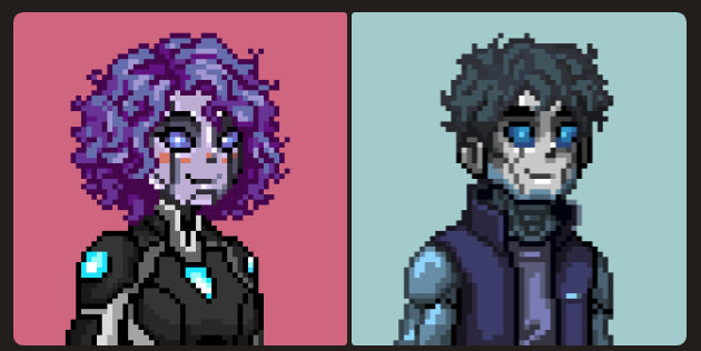 The image features two cartoon characters with different hair colors - one has purple hair while the other has blue hair. They are standing side by side against a pink background, which serves as the backdrop for their profiles. The text "THE MORE I LOOK AT PIXONA THE more I understand the vision behind it. Not every persona is built the same. Some stand out. Some evolve. Some become rare. BOT (RARE) feels like a glimpse into the unique identities hidden across the 10,000 PIXONAs." provides context about the image and its relation to the post.