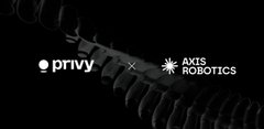 A black screen with the text 'OMNIVY X AXIS ROBOTICS' in white lettering.