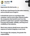 A Twitter/X post from OORT (@OORT_Cloud) discussing short-term returns and the long-term value of the OORT token.