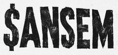 A textured black stamp-style graphic displaying the text '$ANSEM' in bold capital letters.