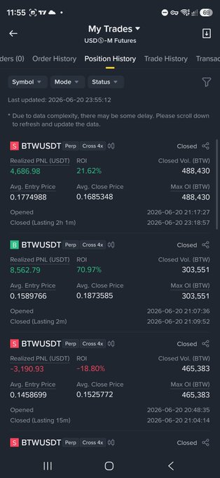 This image shows a smartphone screen displaying various stock market information. The main focus of the image is a list of different stocks listed alongside their prices from January through December. The text in the cell phone screen indicates that certain positions were closed on this period, but there are still other open positions available for trading. The user's posts appear to be about sharing their experiences with these stock market activities and discussing them with others within an online group.