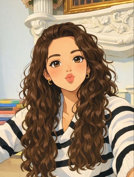 The image features a girl with long brown hair wearing a striped sweater. She has her lips puckered together, giving off a playful or mischievous vibe. The background of the image includes several books scattered around, suggesting that she might be in a library or a cozy reading space. The caption to the image reads: "Good Evening Who's active and connecting The future of Web3 won’t be won by complexity. It will be won by products that feel invisible, where users don't need to think about wallets, gas, or chains."