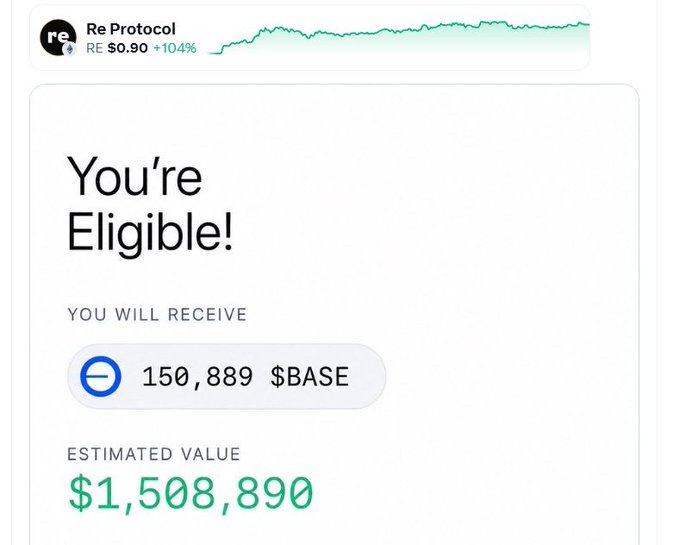 中文 text says "You're Eligible!: $BASE = 150,890".