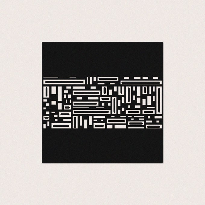 A minimalist black square graphic features the stylized white text 'J BONO' integrated into a circuit board pattern, set against a plain off-white background.