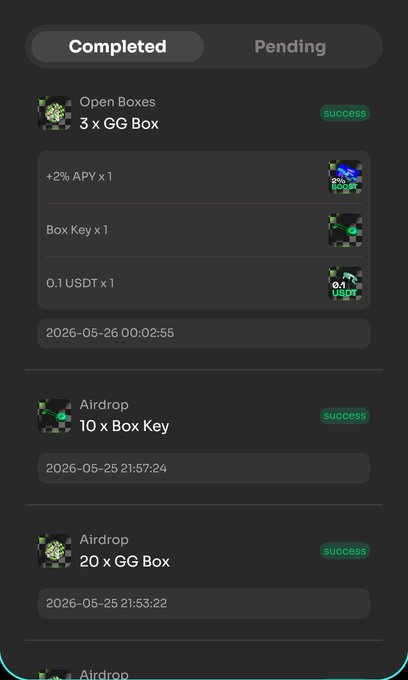 The image shows a cell phone screen displaying a list of options for installing a new app, with three different apps available. The first option is an "Open Rows" app, followed by two others - "Box Key 1" and "Box Key 2". The third option is a "Box Key 3", which appears to be the most recent one added. The screen also shows that the app has been successfully installed on the device.