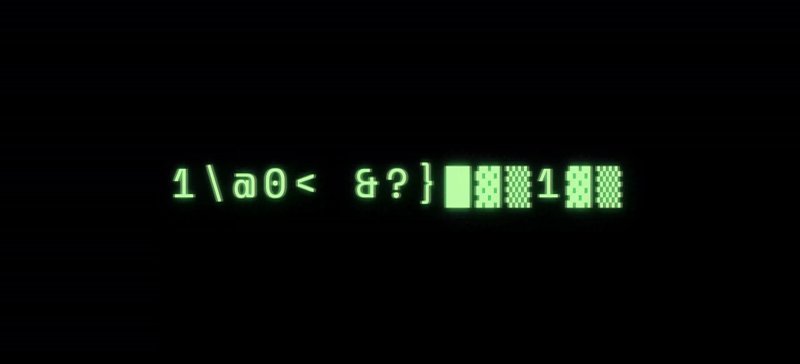 The image features a screen displaying a code sequence or a pattern of letters, numbers, and symbols, which appear to be glowing green against a dark background. This might suggest that there's an ongoing transaction or process taking place, as indicated by the words in the image. The text, although not entirely clear, seems to convey information about an auction or offer for sale at 180k.