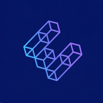 A geometric blue and purple gradient logo composed of interlocking cube-like shapes forms a stylized "E" against a dark navy background. The image serves as the EtherFi brand mark, visually representing the blockchain platform mentioned in the announcement about its new EtherFi USD stablecoin launch.