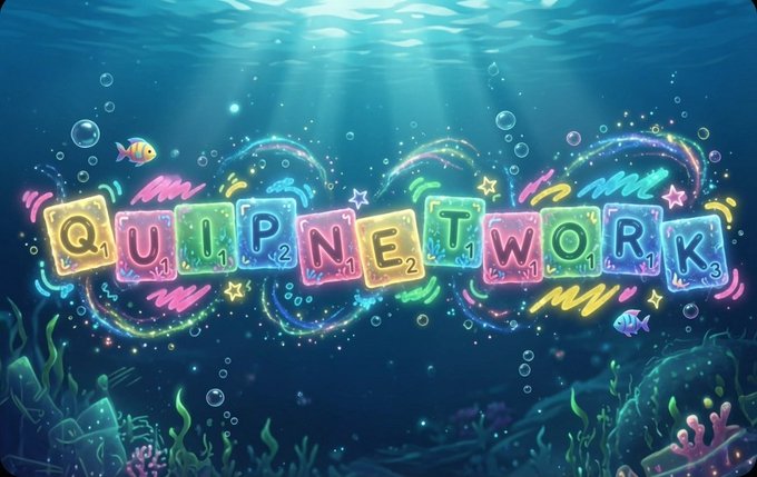 The image features an underwater scene with a large, colorful sign that reads "quipnetwork" written out using letters and numbers. Below this sign, there are bubbles floating around, adding a playful touch to the overall atmosphere of the image. The background is filled with water, giving it a serene and aquatic feel.

The post seems to be discussing the concept of quip networks or "quip" in general, which could possibly be related to a gaming platform like Quipnetworks. The post also mentions that people are talking about quantum computing by asking what the hardware will be able to do in the future. This might suggest an interesting connection between the underwater scene and the concept of quip networks or "quip" as a term used for both gaming platforms and scientific computing.