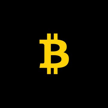 The image shows the Bitcoin (₿) logo in gold on a black background, symbolizing cryptocurrency. This relates to Russia's new crypto regulation, which now allows regulated trading of digital assets like Bitcoin through licensed intermediaries while still banning crypto payments for everyday transactions.