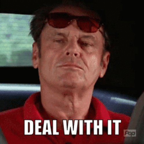 The image features a man wearing sunglasses with his eyes closed while driving a car. He has a red shirt on, which contrasts with the black interior of the vehicle. The text "Deal With It" is written above him, indicating that he is about to make a deal or agreement. The post also mentions that the driver's name is LGis, suggesting that this could be an online discussion or conversation related to the image.