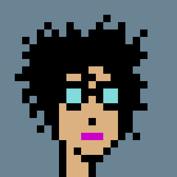 A pixel art portrait of a CryptoPunk character with a black afro, tan skin, and turquoise eyes, shown against a blue background. The image represents CryptoPunk #4092, which was acquired for Ξ36.96 ($65,879) by the wallet 0x479a…e3fc.