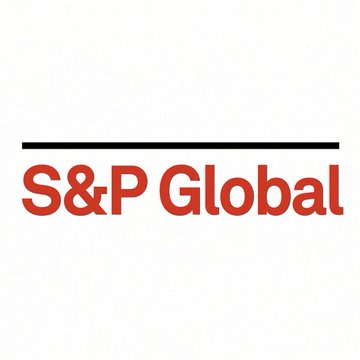 The image displays the S&P Global logo, featuring the company name in bold red lettering beneath a horizontal black line on a white background. This logo represents the firm mentioned in the accompanying post, which led a strategic investment in crypto data provider Kaiko as part of an extended Series B funding round that reached $110 million, with participation from BNP Paribas, Nasdaq Ventures, RBC, Coinbase Ventures, and DRW Venture Capital, among others.