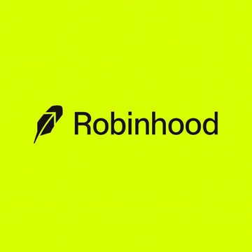The image displays the Robinhood logo in black, featuring a stylized feather symbol beside the word "Robinhood," set against a vibrant lime green background. The branded visual serves as a publication banner for the author's newly released paper on Robinhood, titled "Tokenization: Machine Rails for Machine Brains."