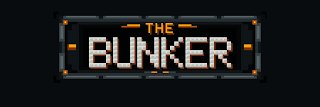A pixel-art style logo banner reading "THE BUNKER" in orange and white text within a metallic frame, which serves as the official branding for @thebunkerhood, the account hosting the 3 whitelist giveaway mentioned in the post.