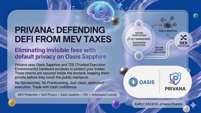 "Privana got your swap? That slight slippage you blamed on gas fees? Yeah that was MEV. Bots are quietly taxing DeFi users out of hundreds of millions. But one project just made that tax disappear by default."
