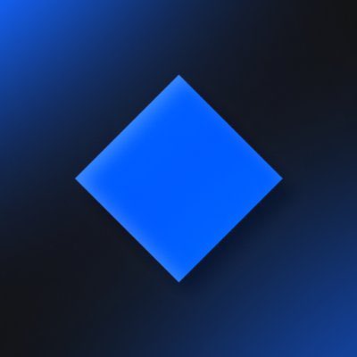 A blue diamond-shaped logo is centered against a dark navy gradient background. The minimalist geometric design aligns with the #Waves brand identity, complementing the post's message about the ecosystem's evolving development.