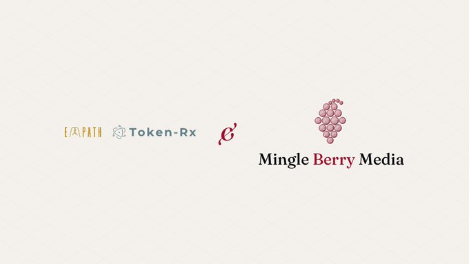 The image displays the logos of Empath, Token-Rx, and Mingle Berry Media, representing a new partnership aimed at deploying sovereign cloud solutions in Chile. The post highlights that Empath's own website, already migrated to the Internet Computer by Mingle Berry Media, serves as proof of the collaboration's capabilities without traditional cloud expenses.