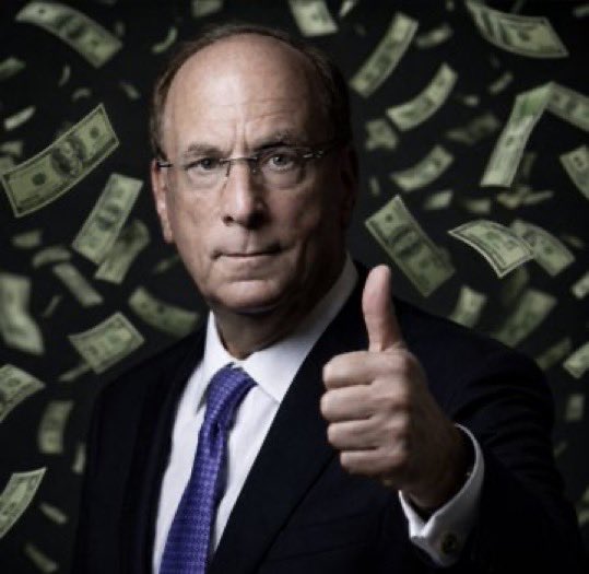 A middle-aged man in a dark suit and blue tie gives a thumbs-up while dollar bills rain down around him, visually celebrating the $606 million in Bitcoin ETF inflows led by BlackRock and other clients. The image's confident approval gesture and falling cash reinforce the post's message about significant institutional investment momentum in Bitcoin ETFs.