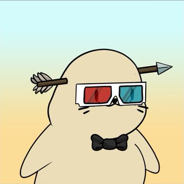 A cartoon seal character with 3D glasses and an arrow through its head wears a bowtie, accompanying a post announcing a new "sappy seals" NFT (Sappy numero dos). The whimsical, meme-like illustration matches the playful tone of introducing a second character in the collection.