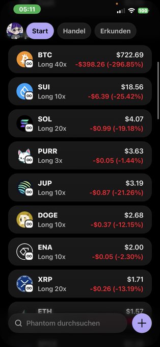 The image features an iPhone screen displaying a list of various cryptocurrency options, including Btc, soli, jup, dome, and more. The posts also contain several descriptions of each cryptocurrency's value, ranking them from highest to lowest value. The background color of the image is dark, which contrasts with the lighter elements on the screen, making the text and symbols stand out. The post appears to be a discussion or review of these different cryptocurrencies, likely aiming to educate and inform users about their offerings and potential investment opportunities.