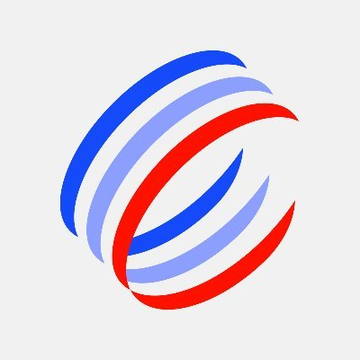 A circular logo composed of interwoven blue, light blue, and red curved stripes, likely representing Aerodrome Finance (AERO). The image serves as a visual identifier accompanying DeFi news about Aero's upcoming October 21 update integrating Robinhood and Arbitrum.