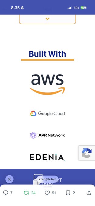 The image shows a phone screen with an app icon for a shipping company called "Edenza" displayed along with other shipping companies such as "XPR Network" and "Google Cloud". The text on the screen reads "Built With", indicating that the app is designed for use by people who have built their own apps. The post also mentions the summer of shipping, which could be related to the shipping company's operations or services offered through the app.