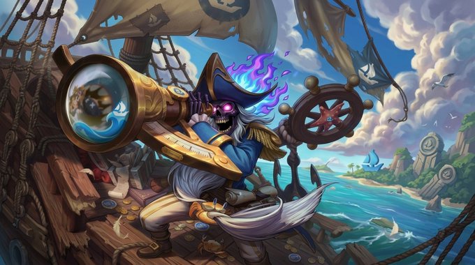 A ghostly pirate captain with glowing purple eyes peers through a golden spyglass while wielding a ship's wheel and cutlass aboard a weathered vessel, evoking a high-seas NFT treasure hunt. The dramatic "Flamebound" theme ties into the upcoming mint schedule, with the purple flames on the captain mirroring the ethereal nature of the genesis collection.