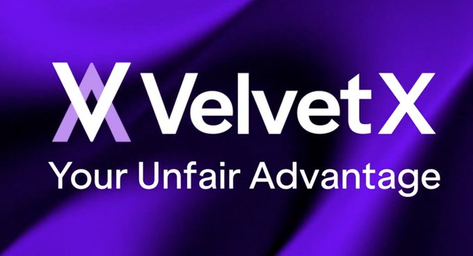 Logo graphic for 'VelvetX' with the tagline 'Your Unfair Advantage' displayed in white text on a purple gradient background.