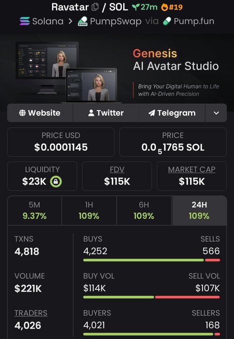 The image features a snapshot of an online trading platform, with a screen displaying a price chart for Bitcoin andSolana. The chart shows the price of Bitcoin at $13K MC as well as the price of Solana at $85 MC. These figures are likely showing the current market values or trends in these digital currencies. 

The image also contains text that provides information about Bitcoin trading, including details such as its platform and what it offers to users, along with a quote from an AI avatar stating "sharing ?". The overall context of this image suggests that someone is interested in exploring options for buying Bitcoins or investing in Solana using the trading platform.