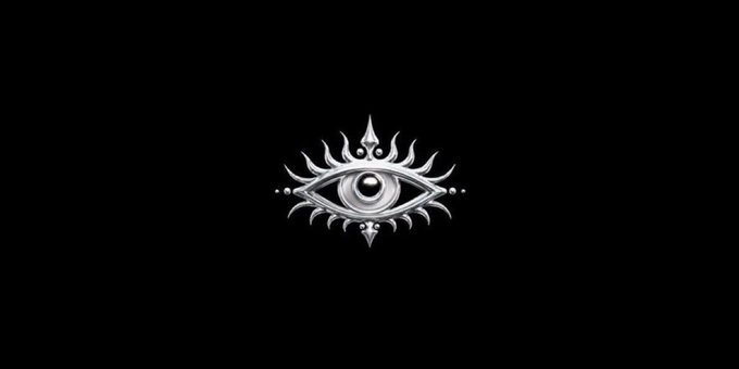 A stylized silver eye with sunburst rays radiates against a stark black background, symbolizing vision and exclusivity. The mystical "all-seeing eye" motif complements the post's announcement about securing a whitelist (WL) allocation for the @0xNTRPY project, evoking a sense of insider access and watchful opportunity.