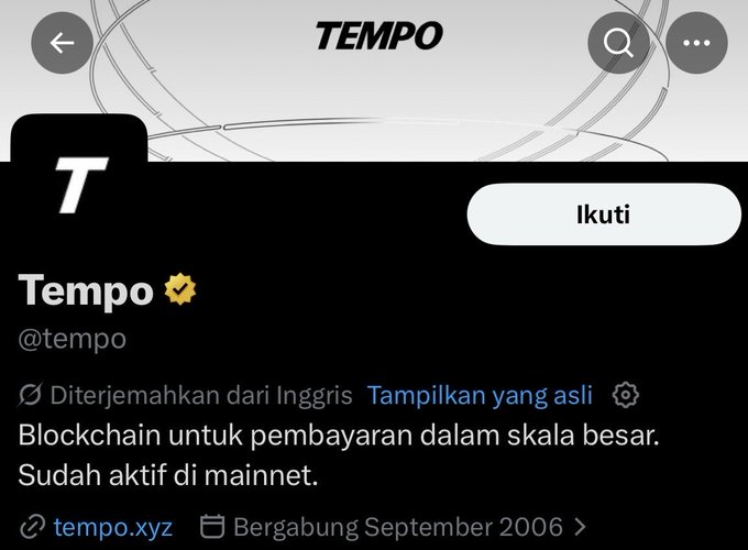 The image shows a social media post with a black background featuring white text. The post appears to be about a hashtag named "TEMPO" that has been used multiple times, possibly indicating a trend or a popular topic of discussion among users. The post also mentions that the hashtag was created in 2006 and is still being used today. The image does not contain any visible objects or actions related to the hashtag itself but rather focuses on its usage and impact over time.