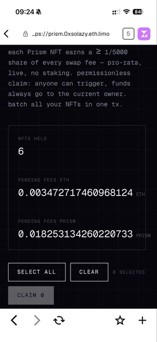 The image shows a person looking at their phone, which displays a page with information about earning tokens and receiving discounts for holding them. The text provides details about how to use the app, including options like "hold to earn" or "claims". It also mentions two specific options that can be selected: "all tokens to claim" and "claiming 8 all tokens to claim". The phone screen shows a chart with token values in black text against a white background.