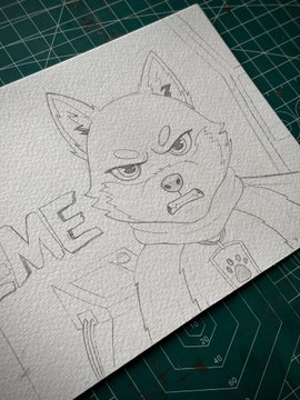 The image features a black and white line drawing of a cartoon dog with an angry expression, sitting on top of a piece of paper that says "MAME" written in cursive font. The background of the drawing is green, which contrasts with the monochrome style of the drawing. The text "Brian Sumner isn't just a name he's history in this space." and "The wait is finally over @x Brian Sumner isn't just a name he's history in this space." are also present on the paper.