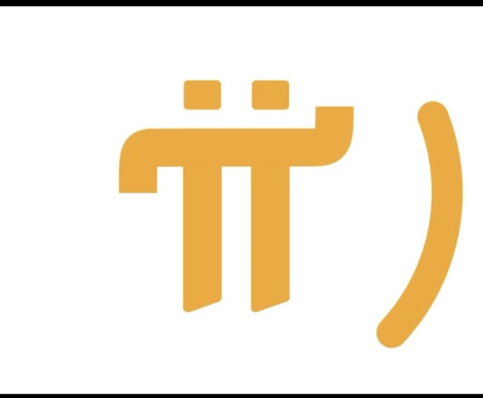The image features the orange Pi Network logo (π symbol), which ties directly to the post discussing PCT's decentralized approach and how the protocol focuses on building rather than responding to every fraud claim or price discussion within the Pi Network community.