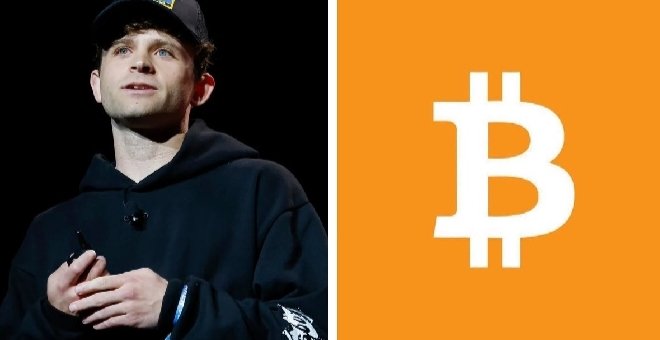 Jack Mallers, founder of Strike, pictured alongside the Bitcoin (₿) symbol, aligning with his long-term outlook on BTC as a permanent store of monetary freedom rather than a short-term trade.