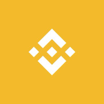 The image features a yellow background with a white diamond logo positioned centrally against it. The text "Breaking News Binance" is written below the logo, indicating the source of the news or information being shared. The text also mentions that this is an act that disrupts traditional brokerage firms and banks, suggesting that the content may be related to cryptocurrency or financial markets in general.