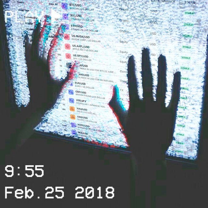 The image shows a person's hands reaching out towards a computer monitor displaying a spreadsheet or graph, with the text "S55" and "2/25/2018". The background of the image appears blurry, suggesting that the focus should be on the hands and the screen rather than the background details.
