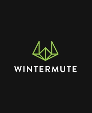 The image displays the Wintermute logo, featuring a stylized green geometric fox-like emblem above the company name "WINTERMUTE" in white text on a black background. This branding relates to the announcement of Wintermute's U.S. arm obtaining SEC registration and FINRA membership, marking a significant milestone for the crypto market maker as it expands into traditional U.S. financial markets.