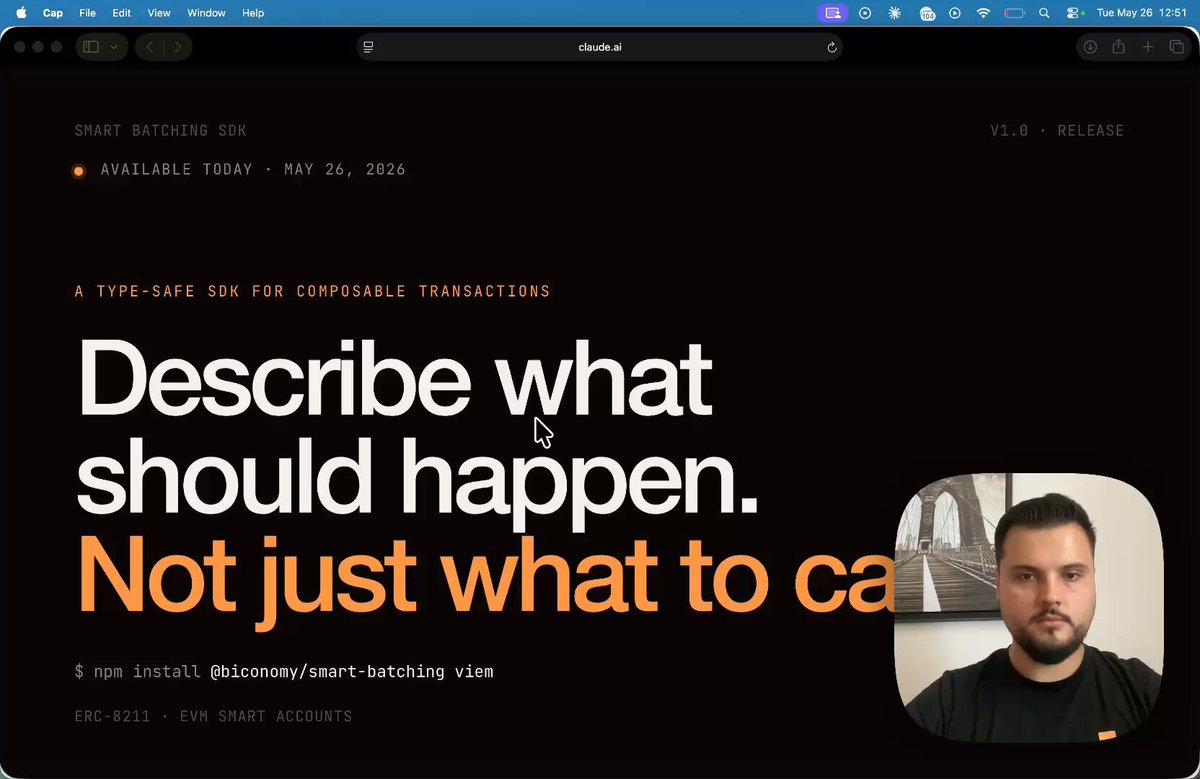 The image shows a screenshot of a website with an orange border, displaying a man's face along with some text that reads "Describe what happens. Not just what to happen. Not just what to can". The background color of the image is black, which contrasts with the orange border and makes it stand out.