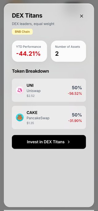 The image shows a smartphone screen displaying information about investing in DeFi projects, specifically focusing on BNB Chain's Prime Picks feature. The phone screen has a list of prime picks for DeFi projects, along with their respective performance data and asset values. The user can choose from these options to invest in the project that best suits their needs or preferences.
