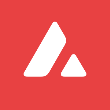 The image displays the Avalanche logo, a red square with a white stylized "A" formed by two triangular peaks, visually representing the blockchain network mentioned in the post announcing Ethena Pay's integration with Avalanche to offer yield and cashback rewards.