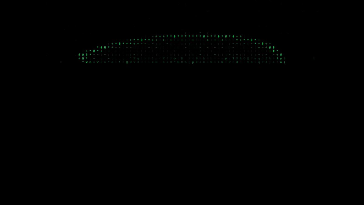 The image shows a computer screen with a green circle that appears to be floating or hovering over an area, possibly a logo or a symbol. The background of the image is black, which contrasts with the green circle. There are no texts or other objects in the image, and it does not contain any specific actions or movements.